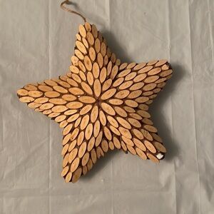 🌟 Handcrafted  Wood Branch Star Decoration - Rustic and Unique! 🌟